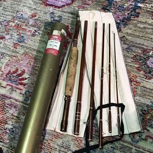 Vintage cortland pack rod fly fishing rod PRF – 2000 seven foot six piece for ba